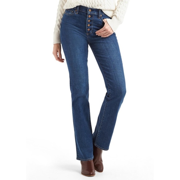 GAP Denim - Gap 25R Perfect Boot High Rise Jean w/ Buttons EUC